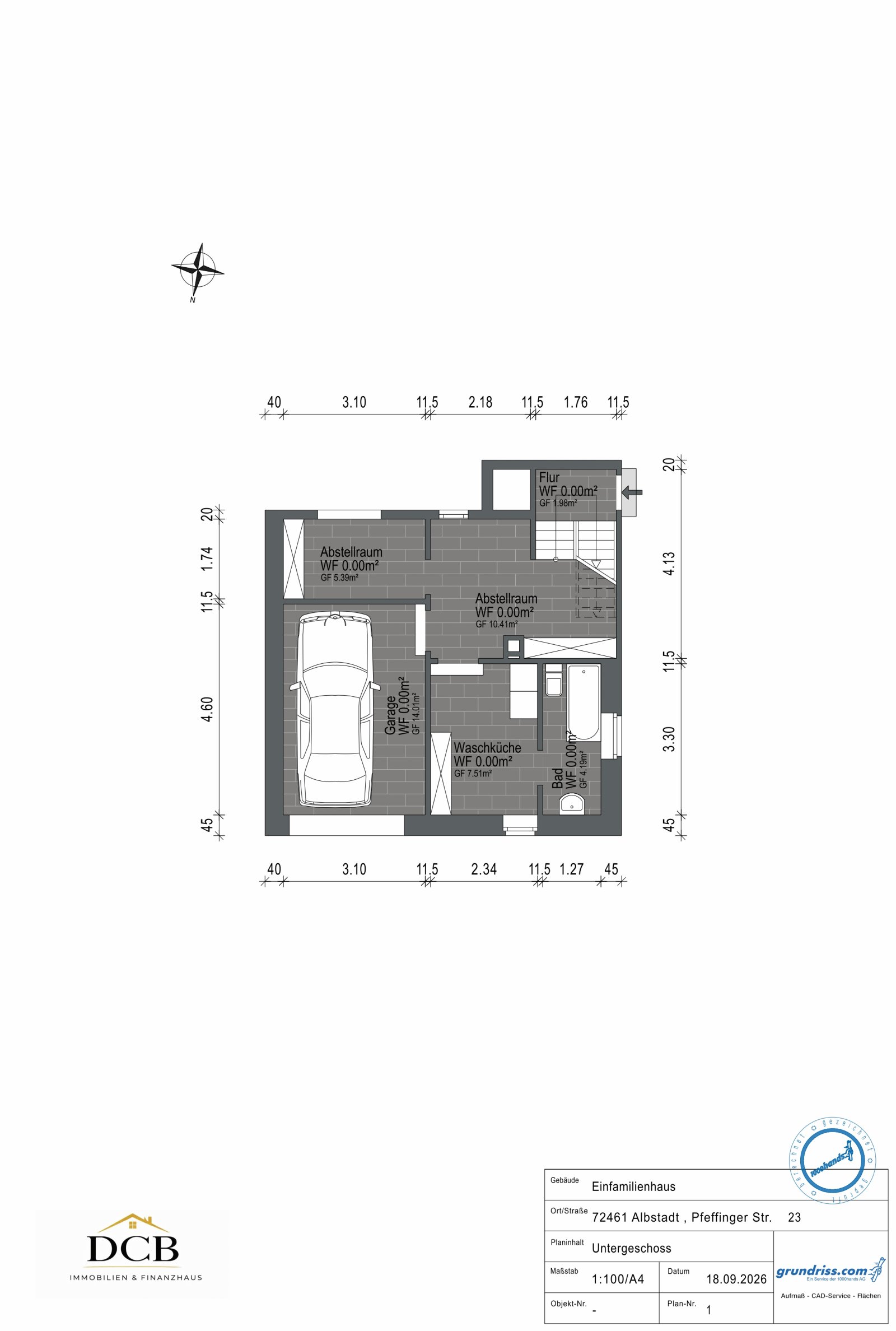 Grundriss UG Grundriss UG
